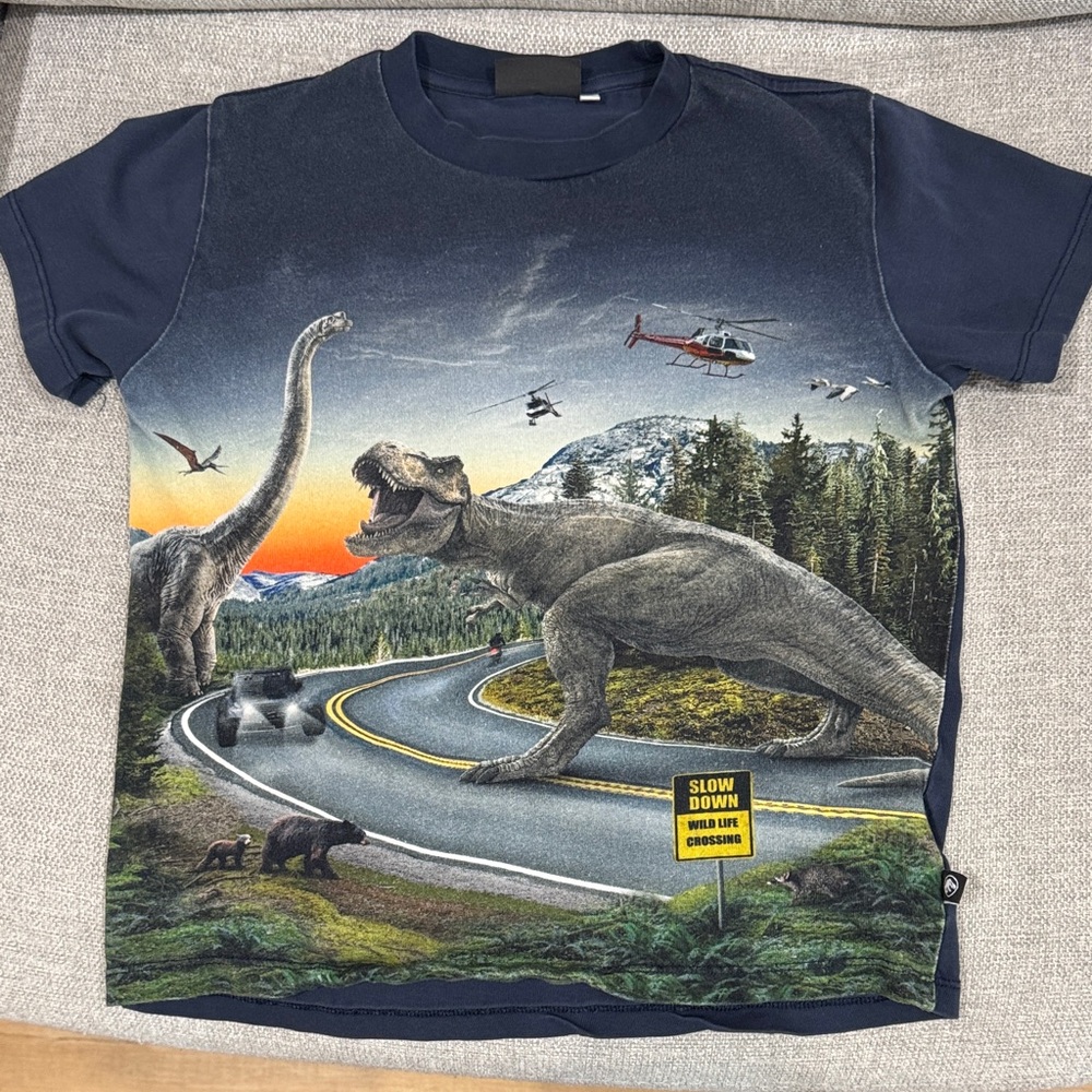 Molo Navy Jurassic World Tee